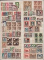 1904-1923 Összeállítás nagyalakú berakólap mindkét oldalán (75.000)
