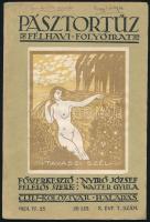 1924 A Pásztortűz c. erdélyi magyar irodalmi, művészeti és társadalompolitikai folyóirat X. évf. 7. száma, Cluj-Kolozsvár, Haladás (Minerva-ny.), 345-408 p. Kiadói papírkötés, a borítón névbejegyzéssel: ,,Frankovits Aladár, Nagybánya".