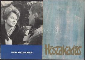 1964-1974 2 db filmismertető kiadvány: New Gilgames (Új Gilgames) + Hószakadás