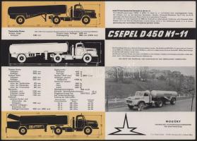 cca 1965 Csepel Teherautógyár D450 N1-11 típusú üzemanyag-szállító teherautó képes dekoratív német n...