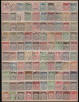 100 db 10-es a krajcáros és turul időszakból berakólapon, régi hagyatékból