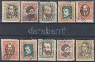 1919 Magyar tanácsköztársasági arcképek 2 db sor