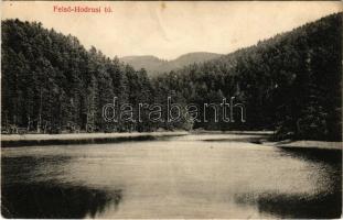 Selmecbánya, Schemnitz, Banská Stiavnica; Felső hodrusi tó. Joerges kiadása / Horny hodrussky rybník / lake (gyűrődések / creases)