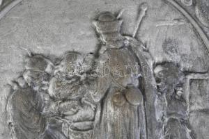 Hortobágyi csikósok alumínium falitál, d: 37 cm