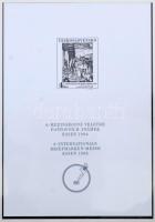 Döntően festmény motívum tétel gyűrűs berakóban, tömbök, blokkok, közte feketenyomatok is