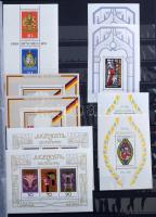 NSZK 45 db blokk, kisív, tömb 8 lapos A4-es Leuchtturm berakóban