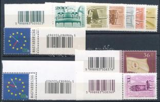 2000-2004 5 klf vonalkódos kiadás, 10 db bélyeg