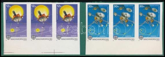 1991 EUROPA: Európa az űrben vágott sor ívszéli hármascsíkokban