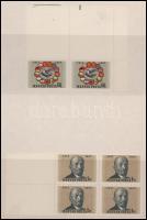 1957 Nagy Októberi Szocialista forradalom sor bélyegei hatalmas, üres mezőnél nagyobb ívszéllel