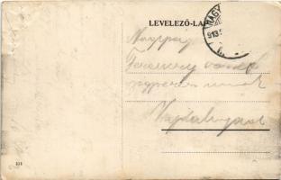 1913 Nagyvárad, Oradea; Pályaudvar, vasútállomás, villamos / railway station, tram (Rb)