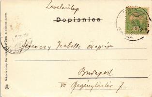 1904 Crikvenica, Cirkvenica; Gemeinde Bad / Obcinsko kupaliste / beach, bathers