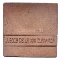 1968. "Mexico / Juegos De La XIX Olimpiada" kétoldalas bronz olimpiai részvételi emlékérem...