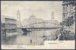 Nagyvárad bridge with the jewellery shop of Sándor Kálmán (b)