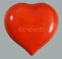 Zsolnay szívalakú bonbonier, jelzett, minimális kopással, 9x9 cm