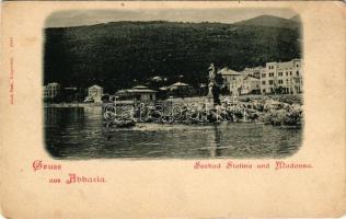 Abbazia, Opatija; Seebad Slatina und Madonna. Alois Beer (EK)