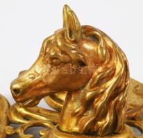 Lovas témájú kalamáris, üvegbetétek nélkül, 21x18 cm