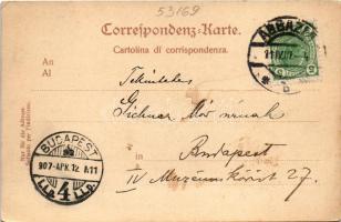 1907 Abbazia, Opatija; Ansicht vom See aus / látkép a tengerről / general view (EK)