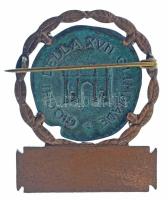 1960. "Roma MCMLX - Atleta" zománcozott bronz olimpiai jelvény (47x37mm) T:AU,XF patina
1...