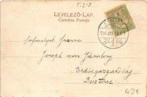 1906 Fiume, Rijeka; Via Lido, chiesa greca / square, church, shops. Koch &amp; Bitriol (fl)