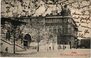 1910 Fiume, Rijeka; Viale Francesco Deák / Deák Ferenc utca / Ulica Franjo Deák / street (EK)