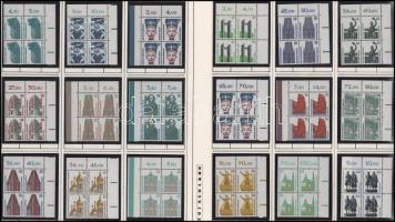 Németország Berlin 37 db ívsarki forgalmi négyestömb albumlapokon