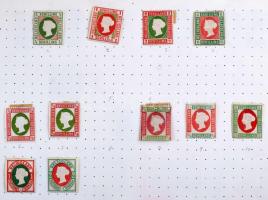 Vegyes hagyatéki tétel, benne postatiszta csehszlovák sorok és blokkok, postatiszta és bélyegzett magyar sorok és 2 blokk az 50-es évekből, német államok, Deutsches Reich, Dánia gyűjteménykezdemények albumlapokon, 6 db kisebb-nagyobb berakóban és albumban