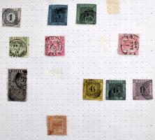 Vegyes hagyatéki tétel, benne postatiszta csehszlovák sorok és blokkok, postatiszta és bélyegzett ma...