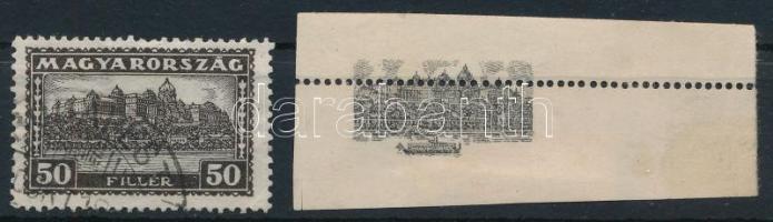 1926 A posta kárára készített Pengő-fillér hamisítvány fázisnyomata, rendkívül ritka