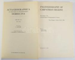 2 db földtani kiadvány: Acta Geographica ac geologica et meteorologica Debrecina 1975. Tom XIV-XV. +...