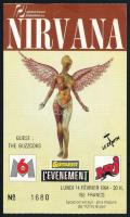 1994 Nirvana koncertjegy: Guest: Buzzcoks, Paris, Le Zenith, 14. February 1994, No. 1680. Nem sokkal az utolsó koncert előtt (1994. márc. 1., München.)