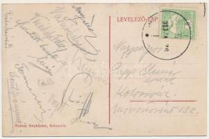 1913 Váralmás, Nagy-Almás, Almasu; Csáky kastély. Maksay fényképész / castle (ázott sarkak / wet cor...