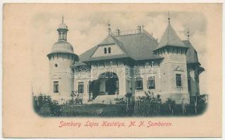 Magyarzsombor, Magyarnagyzsombor, Magyar-Nagy-Zsombor, Zimbor; Zsombory-kúria, Sombory Lajos kastélya / villa, castle (gyűrődések / creases)