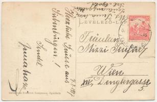 1917 Szentágota, Agnetheln, Agnita; Homm Promenade / tér, Friedrich Essigmann üzlete és saját kiadás...