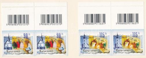 2011 Karácsony sor párokban felső vonalkódos üres mezőkkel