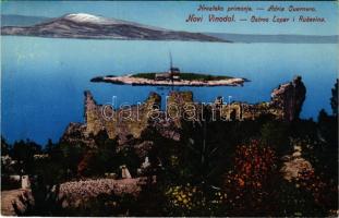 1912 Novi Vinodolski, Novi, Novoga; Ostrvo Lopar i Rusevina. Ed. Feitzinger's präm. Kunstverlag Quarn. Pht. Nr. 223. (EB)