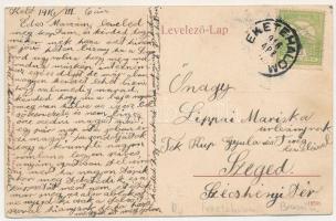 1916 Feketehalom, Zeiden, Codlea; Warenhaus, Apotheke / gyógyszertár, A. M. Reiner üzlete és saját k...