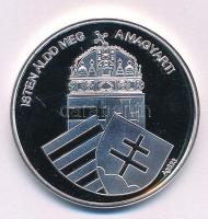 DN "Nemzetünk nagyjai - Szent István" jelzett Ag emlékérem kapszulában, tanúsítvánnyal (15...