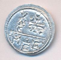 I.Géza 1074-1077. Denár Ag MÉE-váci (ÉH-13.) kiadás T:1 RRR! Csak 200db volt verhető! 49. számú tanú...