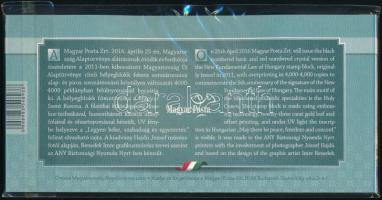 2016 Ötéves Magyarország Alaptörvénye kristályos blokk eredeti tokban, bontatlan csomagolásban (15.0...