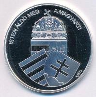 DN "Nemzetünk nagyjai - Károly Róbert" jelzett Ag emlékérem kapszulában, tanúsítvánnyal (1...