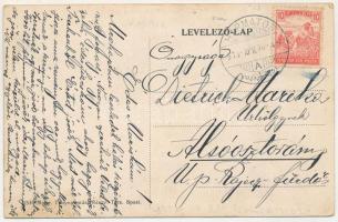 1913 Harmatos, Rosina; Községháza, római katolikus iskola / town hall, school (fl)