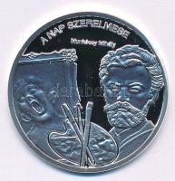 DN "Nemzetünk nagyjai - Munkácsy Mihály" Ag emlékérem kapszulában, tanúsítvánnyal (10,37g/0.999/35mm) T:PP