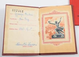 20 db vegyes igazolvány és bizonyítvány, közte, leckekönyv, MÁV igazolvány, MHSZ igazolvány, stb