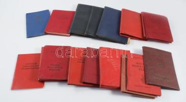 20 db vegyes szocreál igazolvány MKP, KISZ, stb