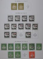 1945-1978 4 db nagyon jó állapotú, előnyomott magyar albumrész kevés bélyeggel