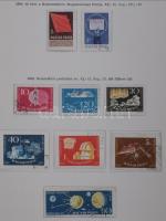 1945-1978 4 db nagyon jó állapotú, előnyomott magyar albumrész kevés bélyeggel