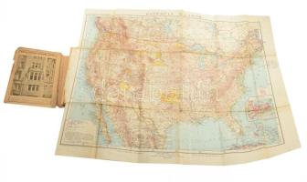 U. S. A. Az Északamerikai Egyesült Államok. (Utikalauz és ismertetés.) Táblázatokkal, térképekkel, é...