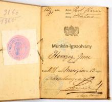 ca 1900-1960 Néhány érdekes igazolvány: Légoltalmi, katonai, munkás, vas- és fémipari szakszervezeti