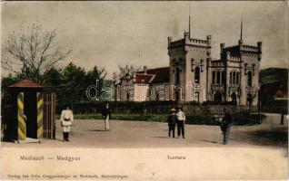Medgyes, Mediasch, Medias; Turnhalle / Tornacsarnok. Fritz Guggenberger kiadása / gym hall (fl)