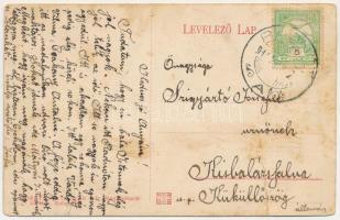 1912 Radnót, Radnuten, Iernut; Piactéri részlet, Michel B. üzlete, templom. Dunky Fivérek cs. és kir...